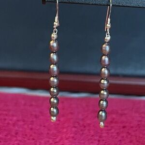 Sterling Silver ~ Fresh Water Pearl Earrings